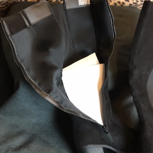 Black SO heeled knee boots new in box - Picture 7 of 7